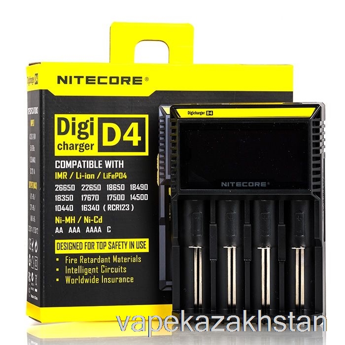Vape Smoke Nitecore D4 Battery Charger (4-Bay)